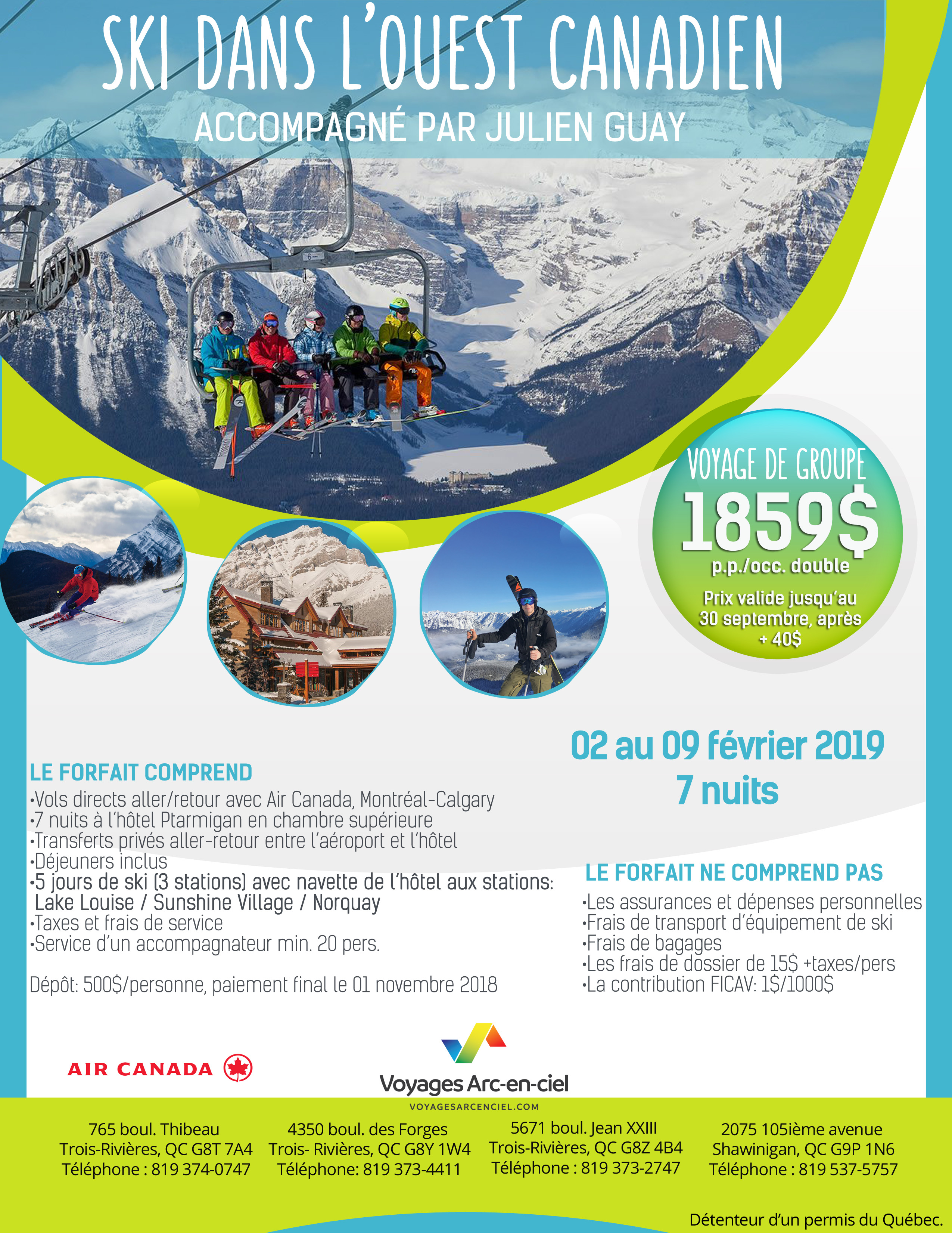 forfait voyage ski ouest canadien forfait voyage ski ouest canadien